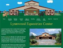 Tablet Screenshot of lynnwoodequestrian.com